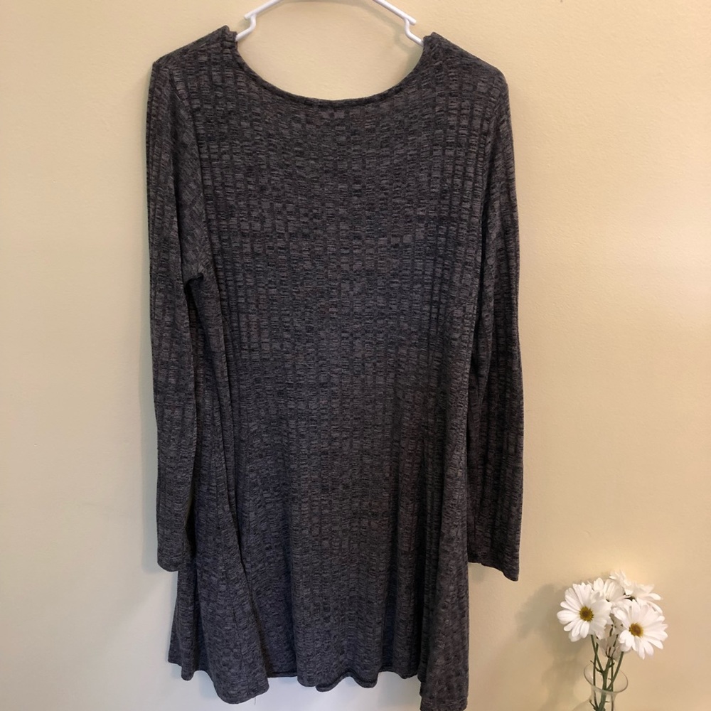 Long sleeve grey dress - Picture 2 of 2